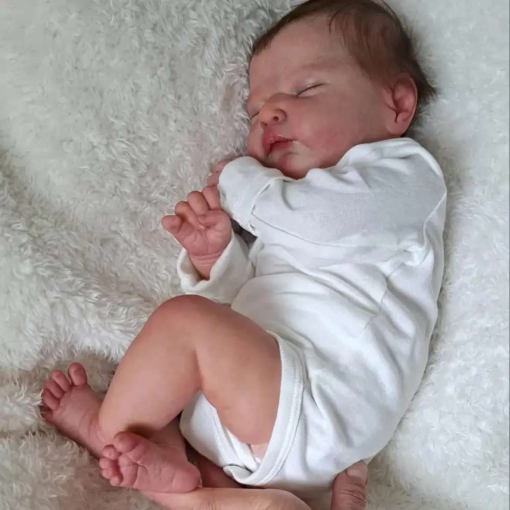 Noel Peaceful Sleeping Doll silicone reborn baby doll, photo 1 of 5